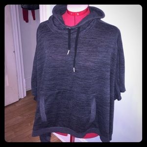 Athleta poncho-style hoodie